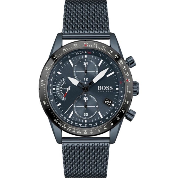 montre homme HUGO BOSS Pilot Edition Bleu 1513887