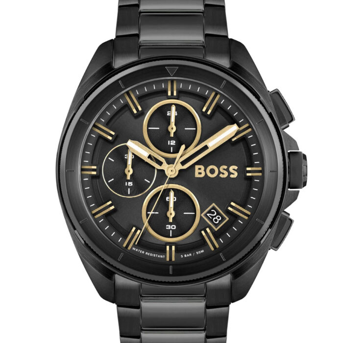 Hugo Boss Black Steel Chrono Watch , 1513950