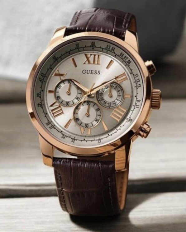 Montre Guess Horizon en cuir pour Homme