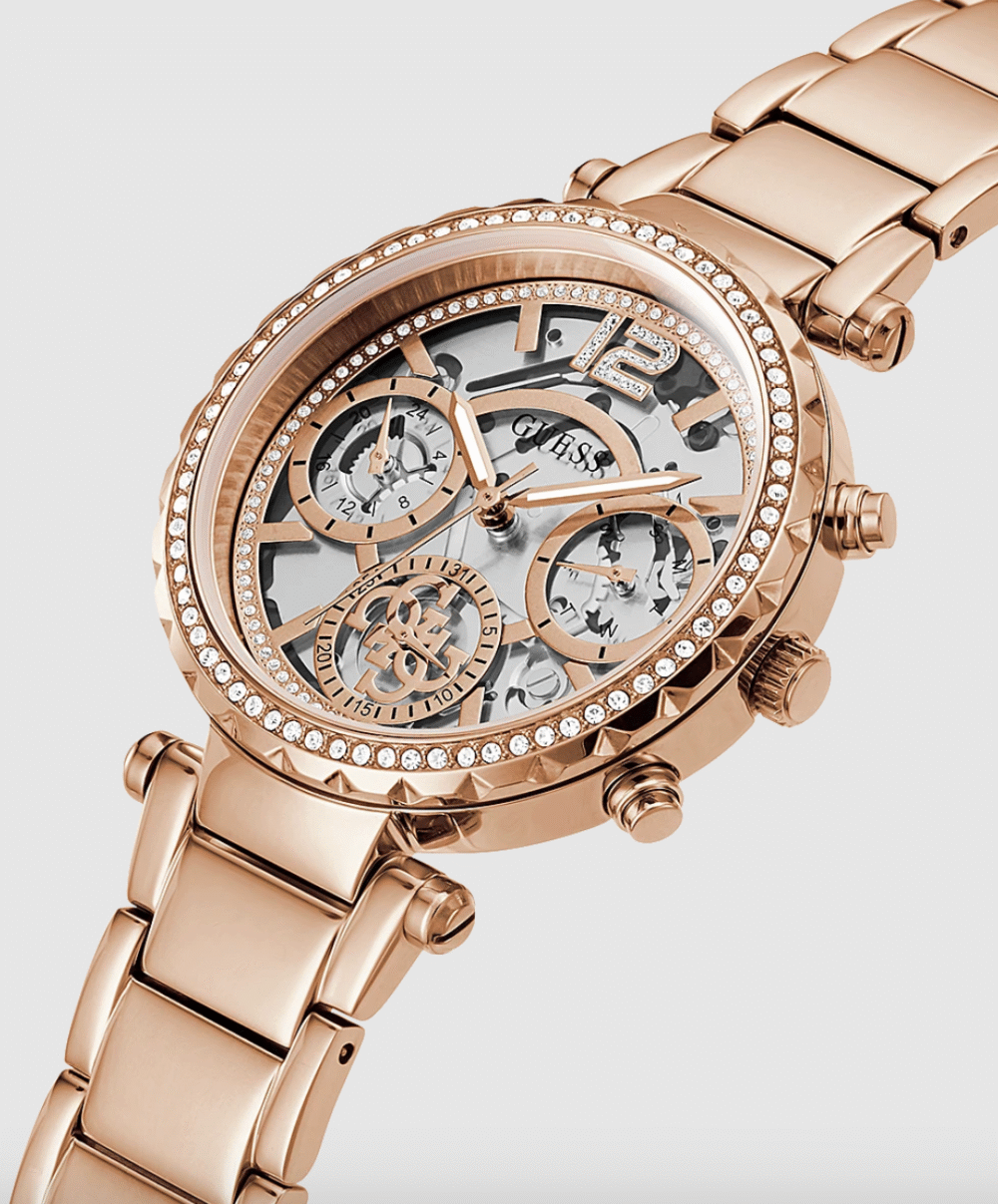 Guess Solstice Rose Gold Tone Ladies Watch