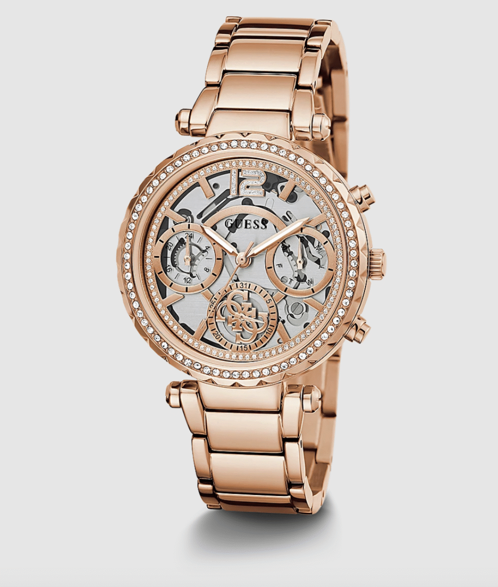 Guess Solstice Rose Gold Tone Ladies Watch – Image 2
