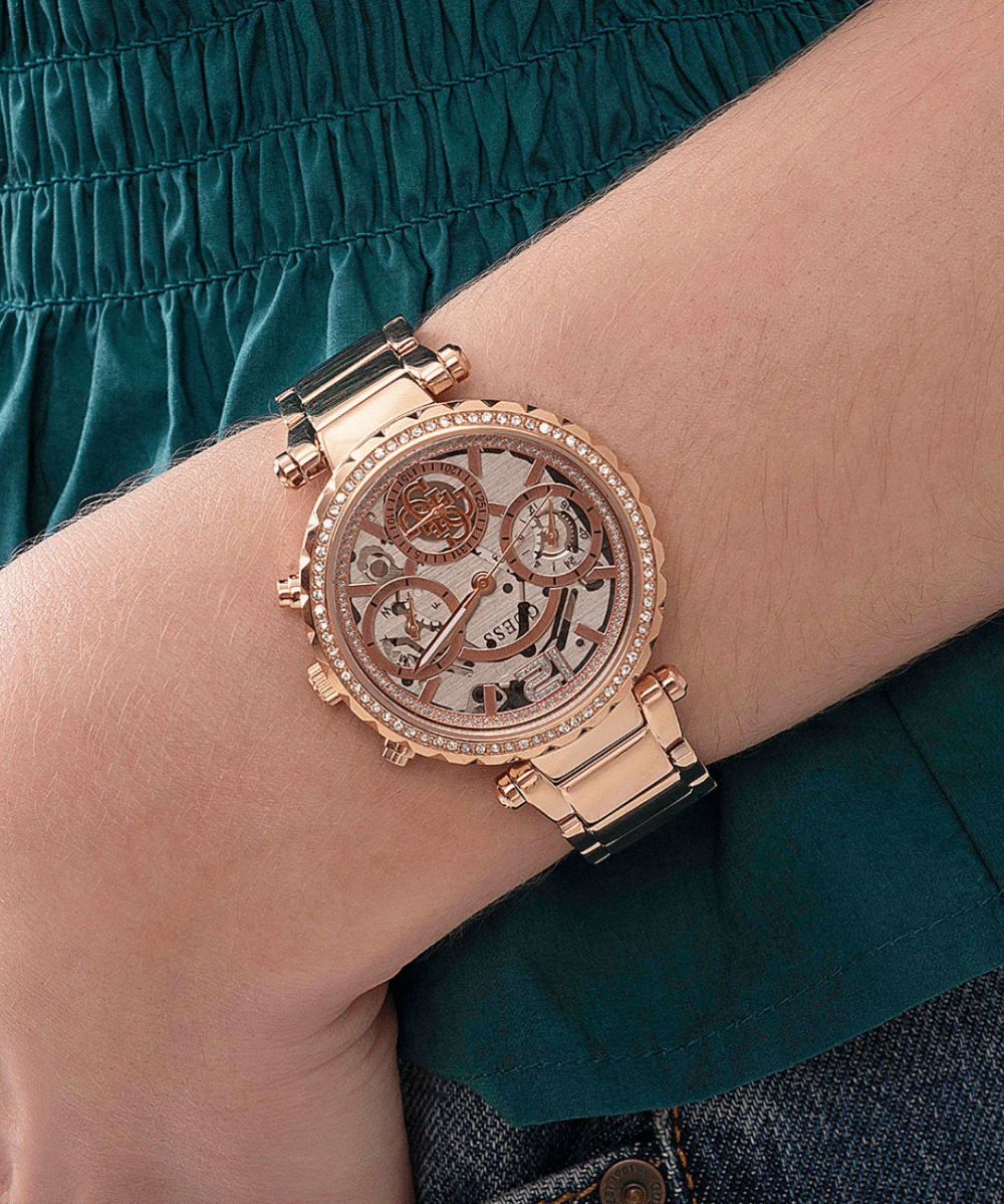 Guess Solstice Rose Gold Tone Ladies Watch – Image 3