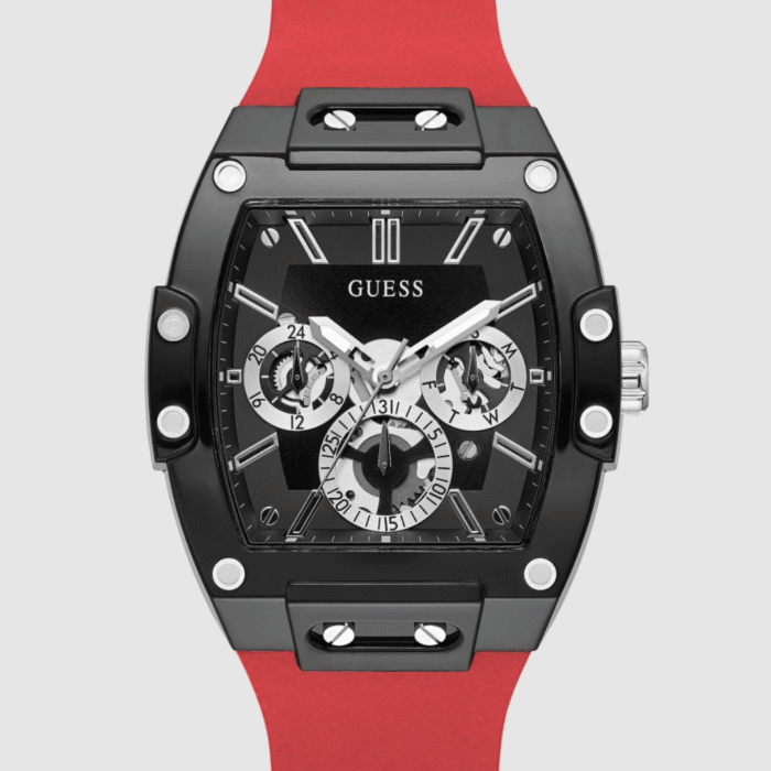 GUESS RED SILICONE WATCH