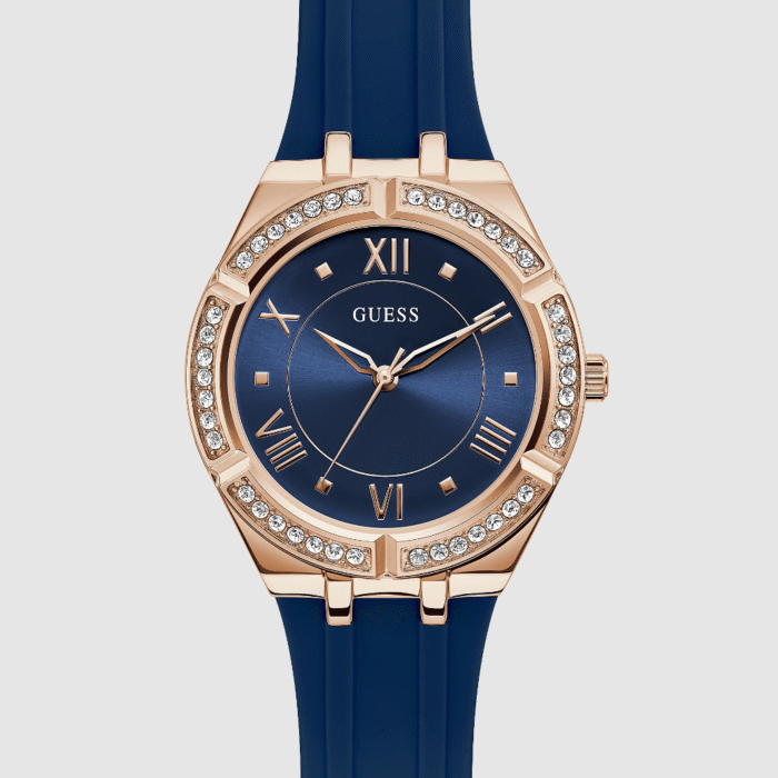 GUESS Rose Gold en silicone Bleu