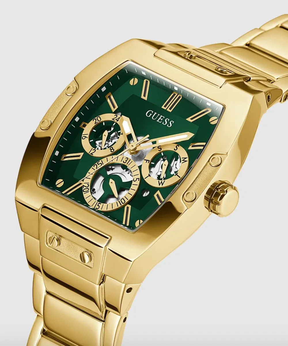 GUESS GOLD TONE CASE GOLD TONE STAINLESS STEEL WATCH – Image 4