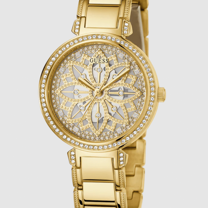 GUESS Ladies Gold Tone Analog Watch