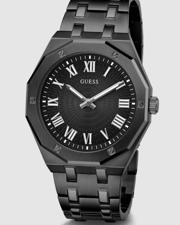 GUESS Mens Black Analog Watch