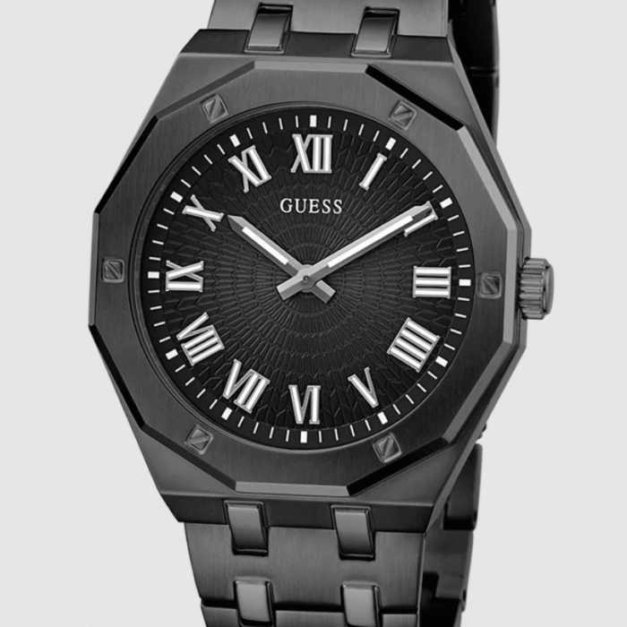 GUESS Mens Black Analog Watch