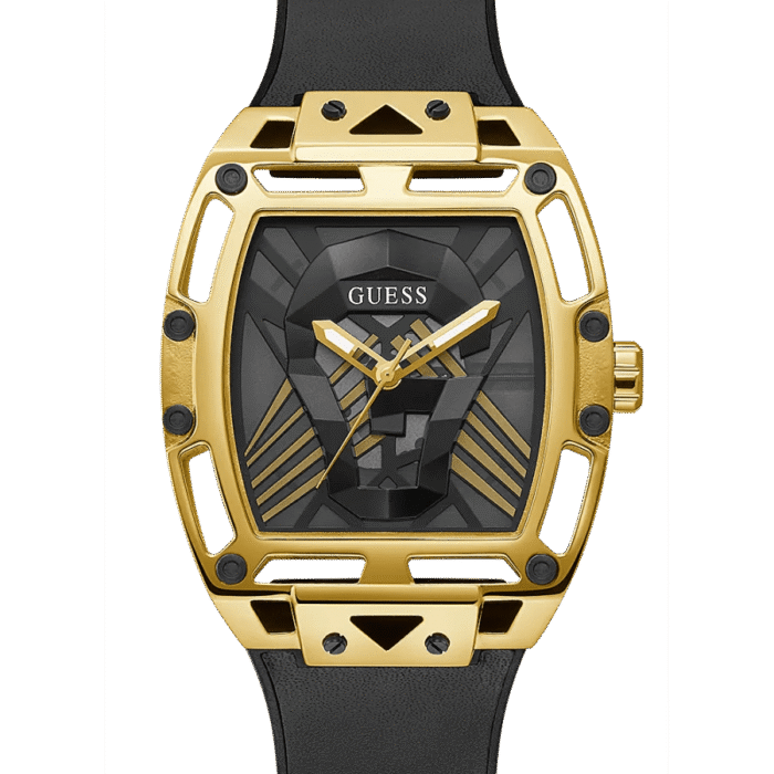 Montre analogique ? d?coupe noire et dor?e GW0500G1