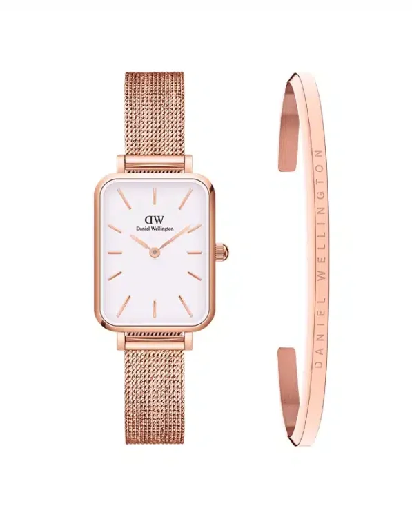 Daniel Wellington Rose Dor? Fond Blanc
