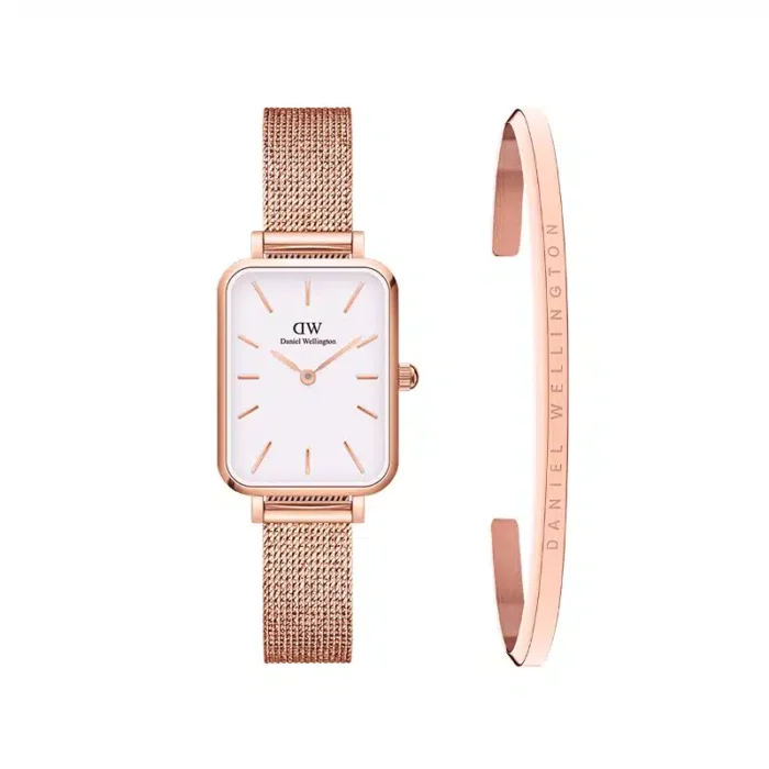 Daniel Wellington Rose Dor? Fond Blanc