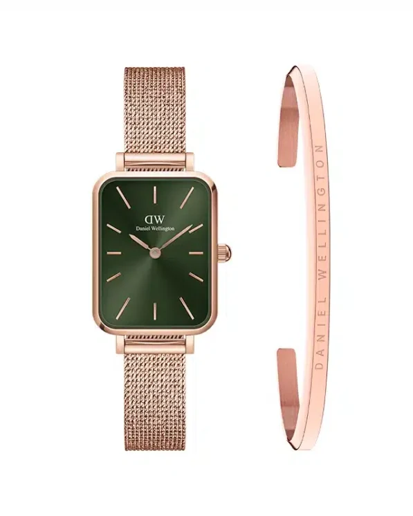 Daniel Wellington Rose Dor? Fond Vert