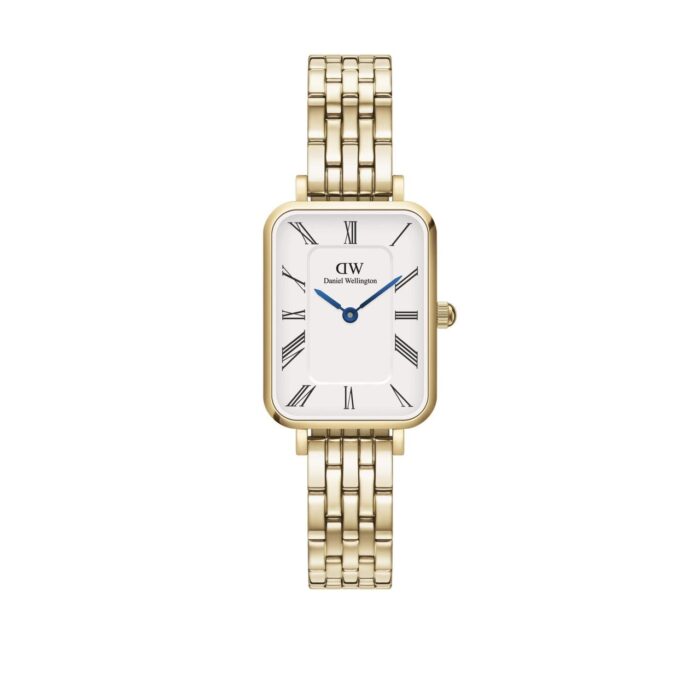 Quadro Roman Numerals 5-Link Gold+bracelet gratuit