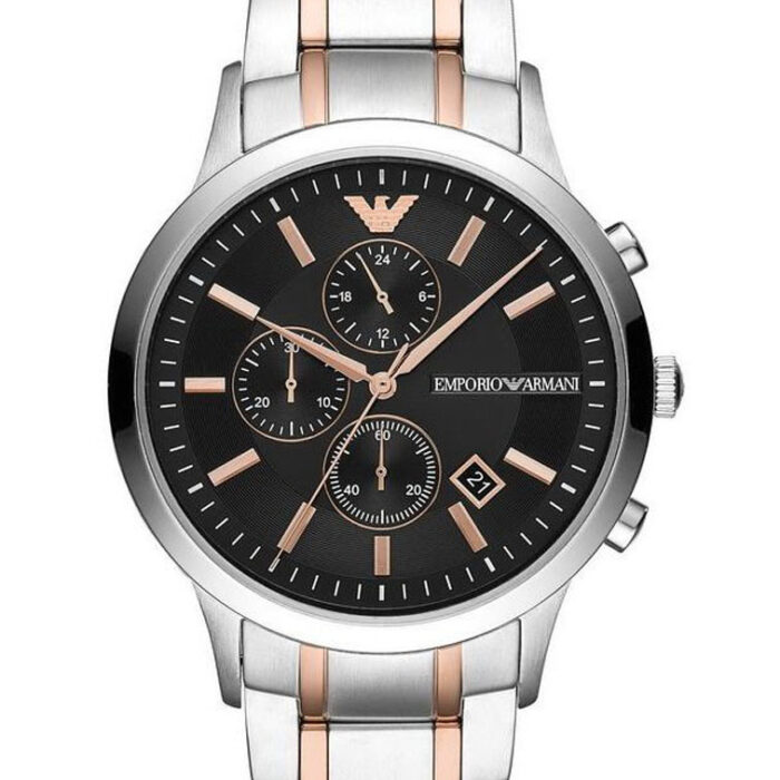 EMPORIO ARMANI Renato Chronograph Quartz Black Dial Men?s Watch AR11165