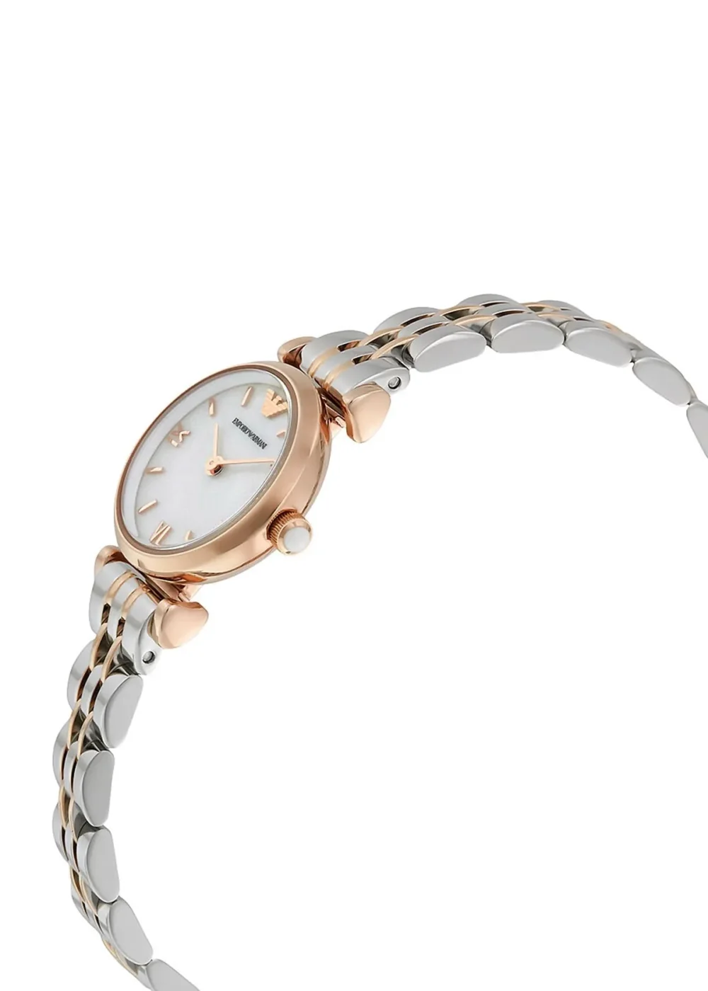 Montre Emporio Armani pour Femme en Acier Inoxydable Bicolore avec Cadran Nacr?, AR1689 – Image 3