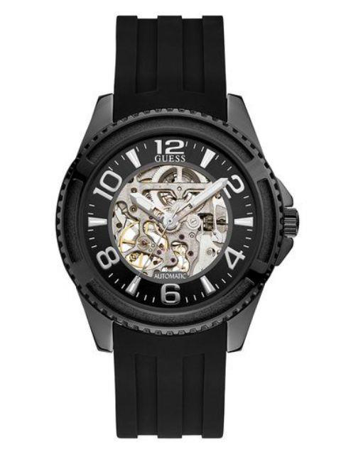 Guess Automatic Men?s Black Silicone