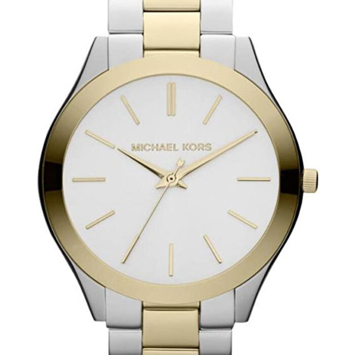 Montre Femme Michael Kors Runway MK3198 Bracelet en acier bicolore