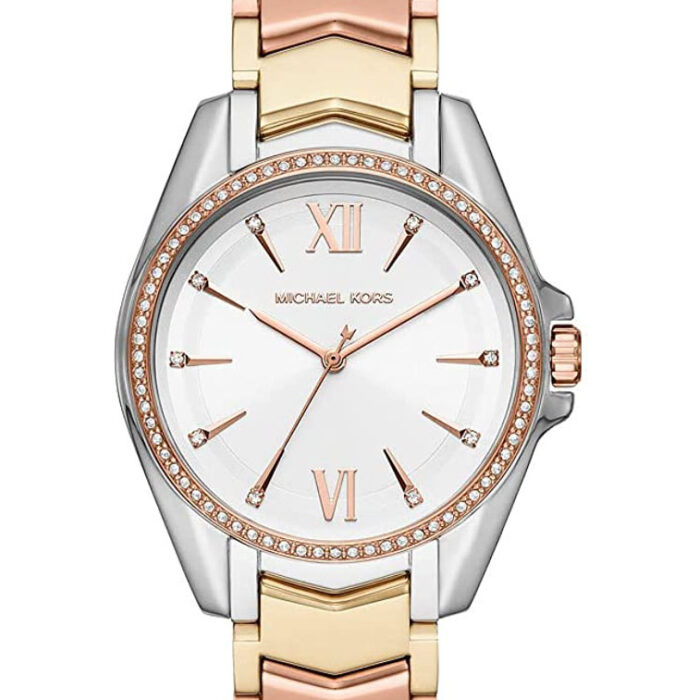Michael Kors Femme Analogique Quartz Montre avec Bracelet en Acier Inoxydable MK6686
