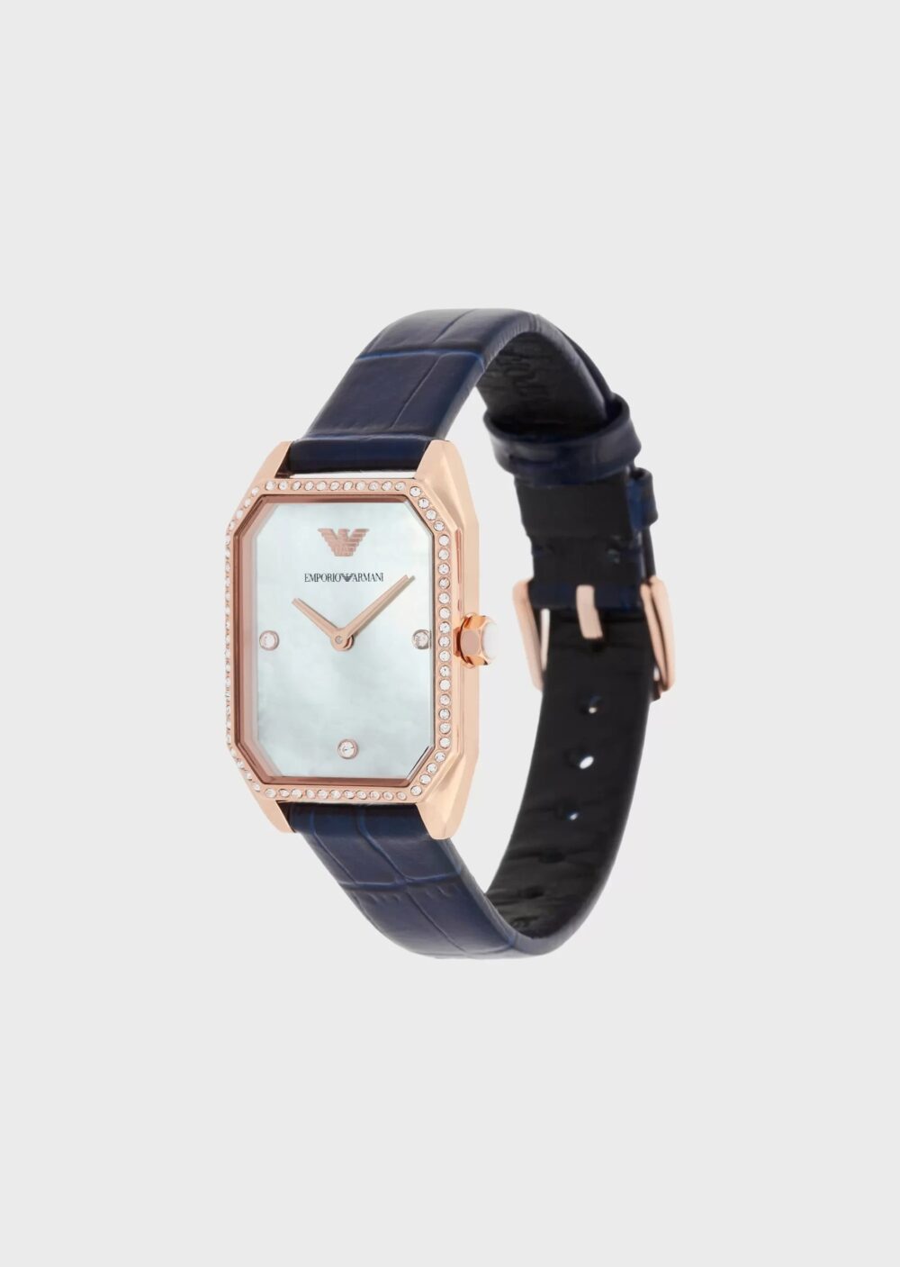 Montre femme en cuir bleu ? deux aiguilles ar11466 – Image 2